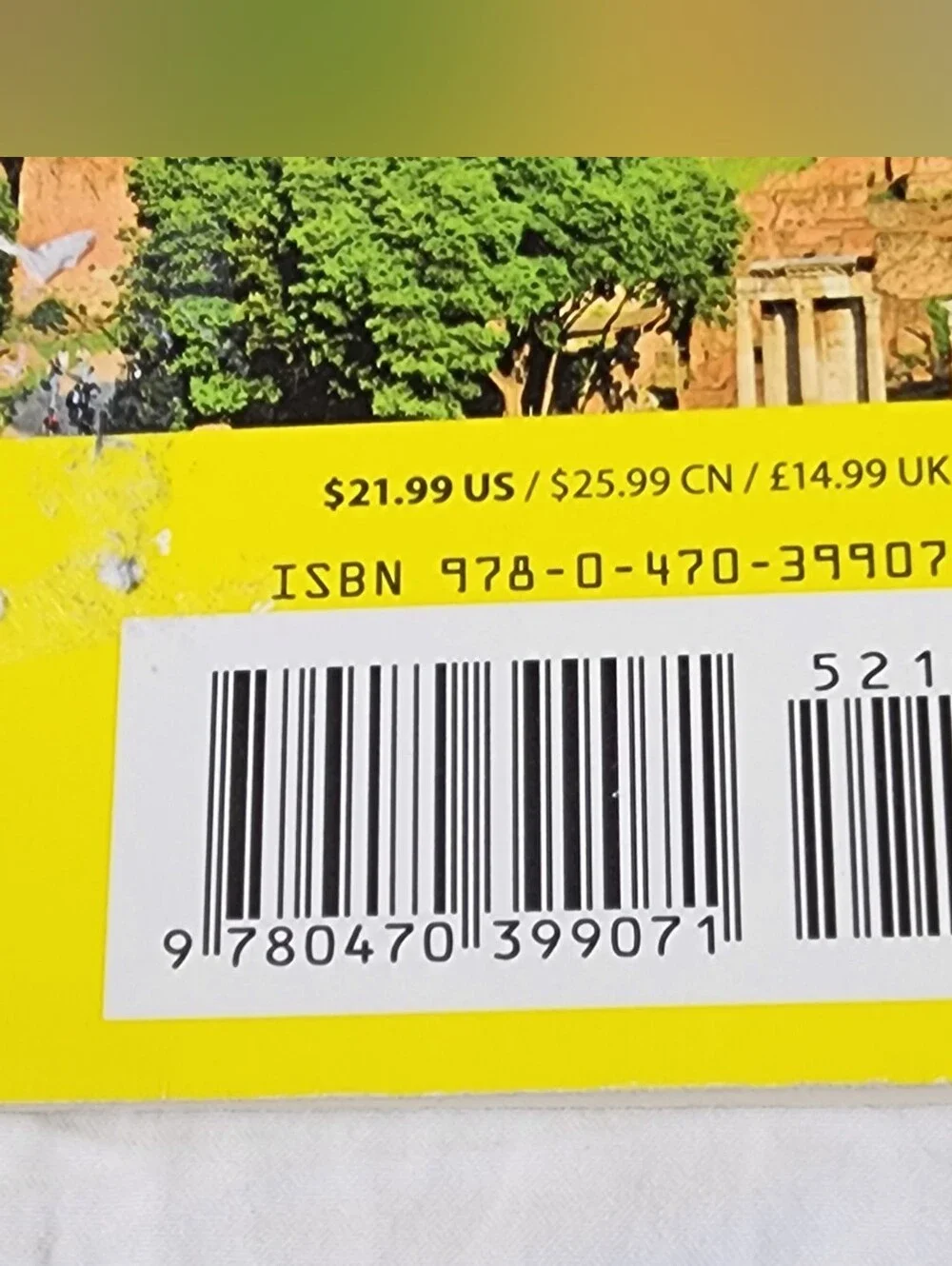 Italy For Dummies Travel Guide - Yellow/Black